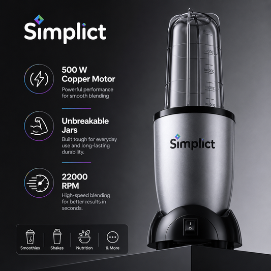 Simplict™ Juicer Mixer Grinder - Smoothie Maker - 500 Watts