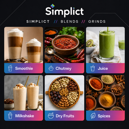 Simplict™ Juicer Mixer Grinder - Smoothie Maker - 500 Watts