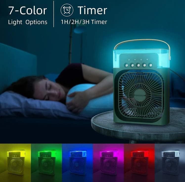 Simplict™ Portable Air Cooler Fan | USB Cooling + Humidifier + LED Night Light ❄️