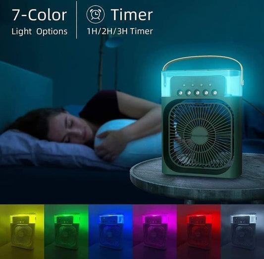 Simplict™ Portable Air Cooler Fan | USB Cooling + Humidifier + LED Night Light ❄️