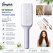 4-in-1 Self-Cleaning Anti-Static Massage Hair Brush with 3D Air Cushion & Soft Bristles